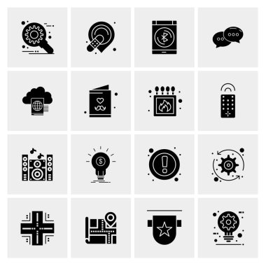 16 Evrensel Simge İş Vektörü