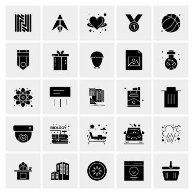 25 Evrensel İş Simgesi Vektörü Kümesi