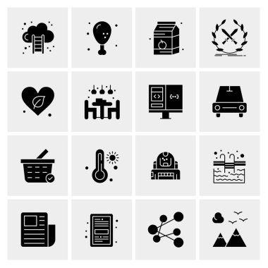 16 Evrensel Simge İş Vektörü