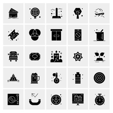 Evrensel yaratıcı simgeler kümesi, web ve mobil uygulamalar ve projeler için basit vektör illüstrasyonları 