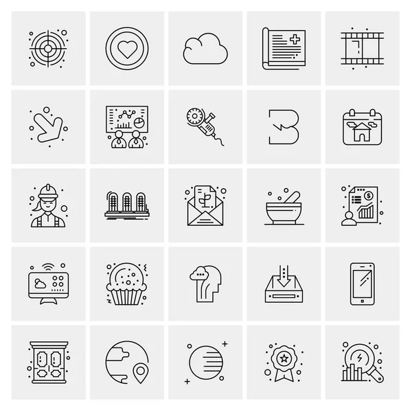 Conjunto Iconos Creativos Universales Simplemente Vector Ilustraciones Para Aplicaciones Web — Vector de stock