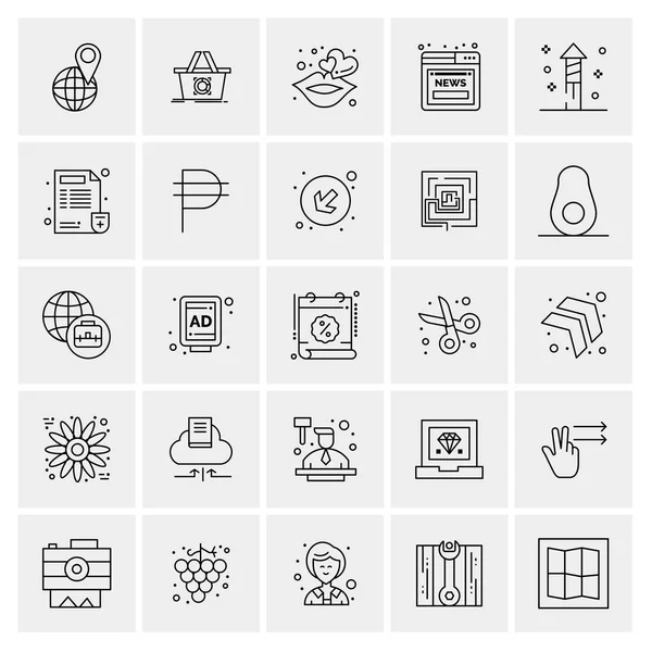 Conjunto Iconos Creativos Universales Simplemente Vector Ilustraciones Para Aplicaciones Web — Vector de stock