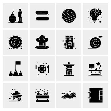 16 Evrensel Simge İş Vektörü