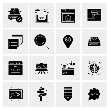 16 Evrensel Simge İş Vektörü