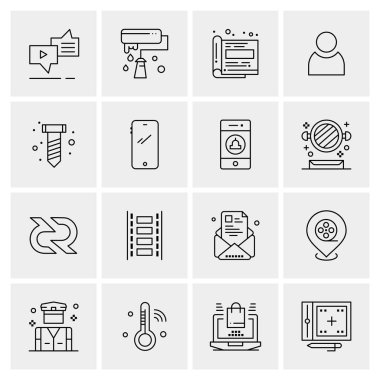 16 Evrensel Simge İş Vektörü