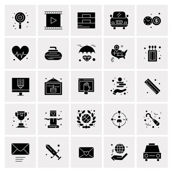 Conjunto de 16 iconos universales Vector de negocios — Vector de stock