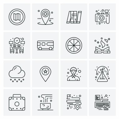 16 Evrensel Simge İş Vektörü