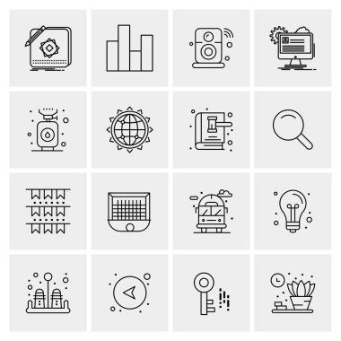 16 Evrensel Simge İş Vektörü