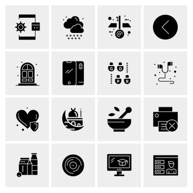 16 Evrensel Simge İş Vektörü