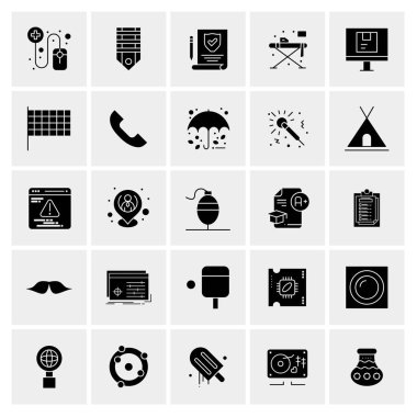 Evrensel yaratıcı simgeler kümesi, web ve mobil uygulamalar ve projeler için basit vektör illüstrasyonları 