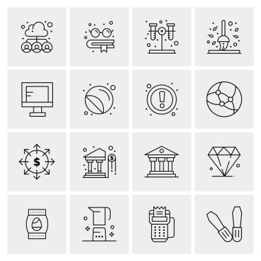 16 Evrensel Simge İş Vektörü