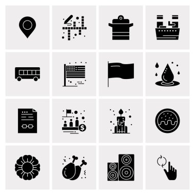 16 Evrensel Simge İş Vektörü