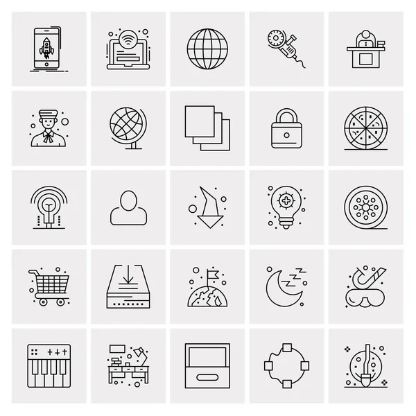 Conjunto Iconos Creativos Universales Simplemente Vector Ilustraciones Para Aplicaciones Web — Vector de stock