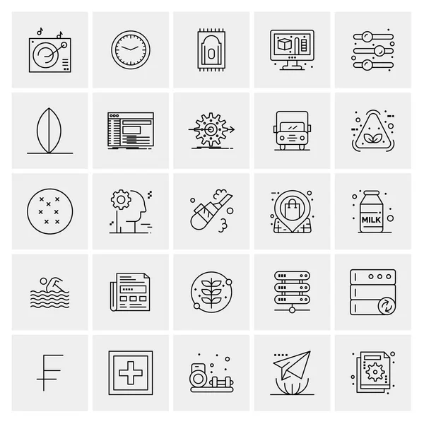 Set van 25 Universele Business Iconen Vector — Stockvector