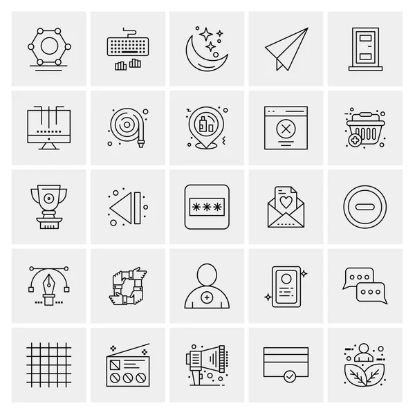 Conjunto Iconos Creativos Universales Simplemente Vector Ilustraciones Para Aplicaciones Web — Vector de stock