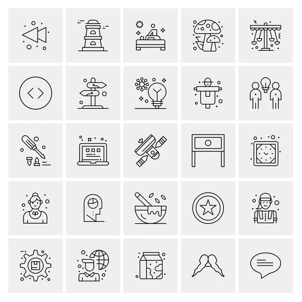 Conjunto Iconos Creativos Universales Simplemente Vector Ilustraciones Para Aplicaciones Web — Vector de stock