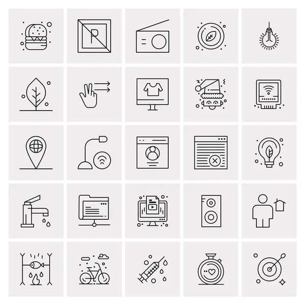 Conjunto Iconos Creativos Universales Simplemente Vector Ilustraciones Para Aplicaciones Web — Vector de stock