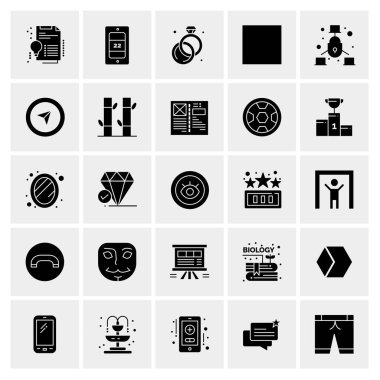 Evrensel yaratıcı simgeler kümesi, web ve mobil uygulamalar ve projeler için basit vektör illüstrasyonları 