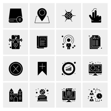 16 Evrensel Simge İş Vektörü