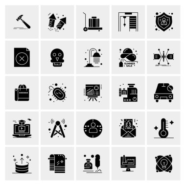 Evrensel yaratıcı simgeler kümesi, web ve mobil uygulamalar ve projeler için basit vektör illüstrasyonları 