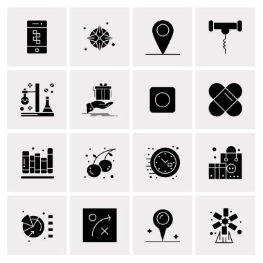 16 Evrensel Simge İş Vektörü