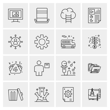 16 Evrensel Simge İş Vektörü