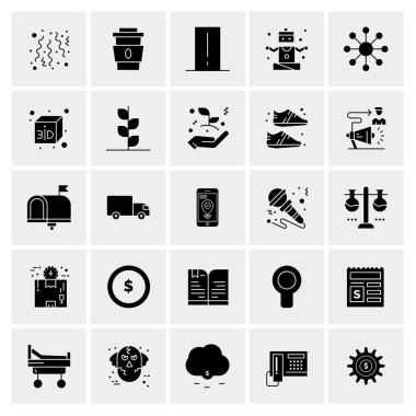 Evrensel yaratıcı simgeler kümesi, web ve mobil uygulamalar ve projeler için basit vektör illüstrasyonları 