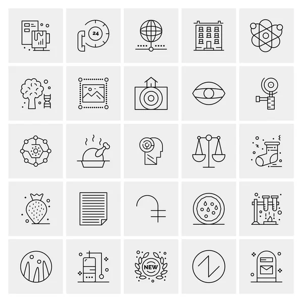 Set of 25 Universal Business Icons Vector — Stock Vector