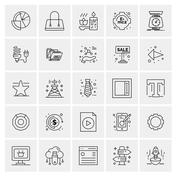 Conjunto Iconos Creativos Universales Simplemente Vector Ilustraciones Para Aplicaciones Web — Archivo Imágenes Vectoriales