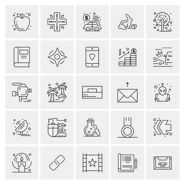 Set van 25 Universele Business Iconen Vector — Stockvector