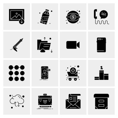 16 Evrensel Simge İş Vektörü