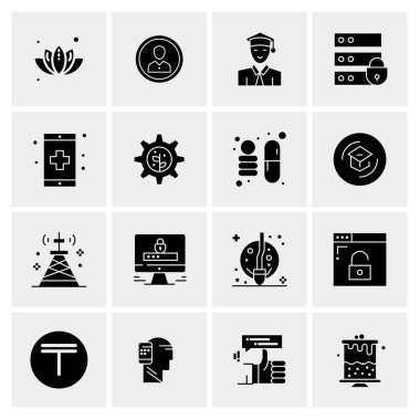 16 Evrensel Simge İş Vektörü