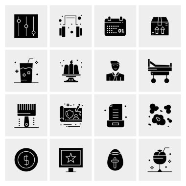 16 Evrensel Simge İş Vektörü