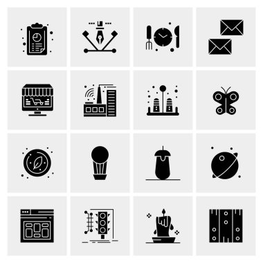 16 Evrensel Simge İş Vektörü