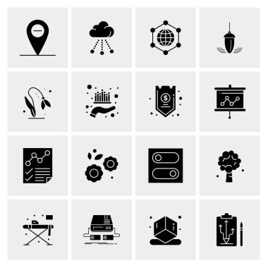 16 Evrensel Simge İş Vektörü