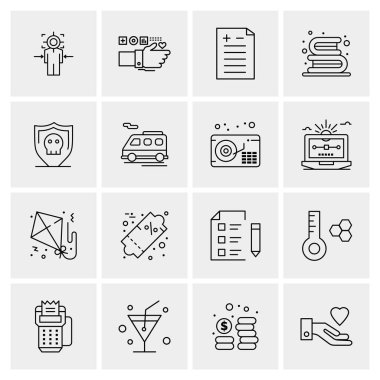 16 Evrensel Simge İş Vektörü