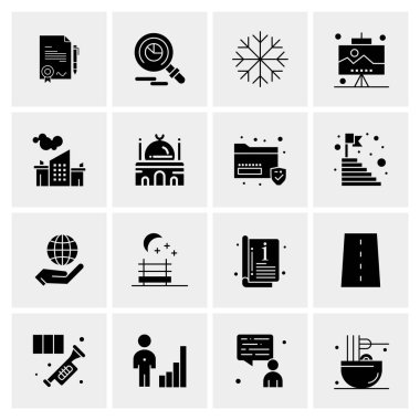 16 Evrensel Simge İş Vektörü