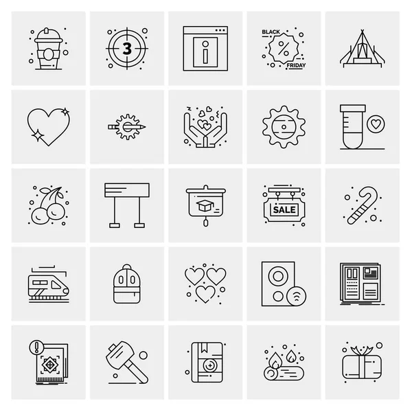 Conjunto Iconos Creativos Universales Simplemente Vector Ilustraciones Para Aplicaciones Web — Archivo Imágenes Vectoriales