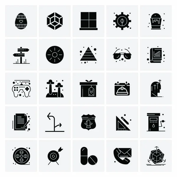 Set of 16 Universal Icons Business Vector — 스톡 벡터