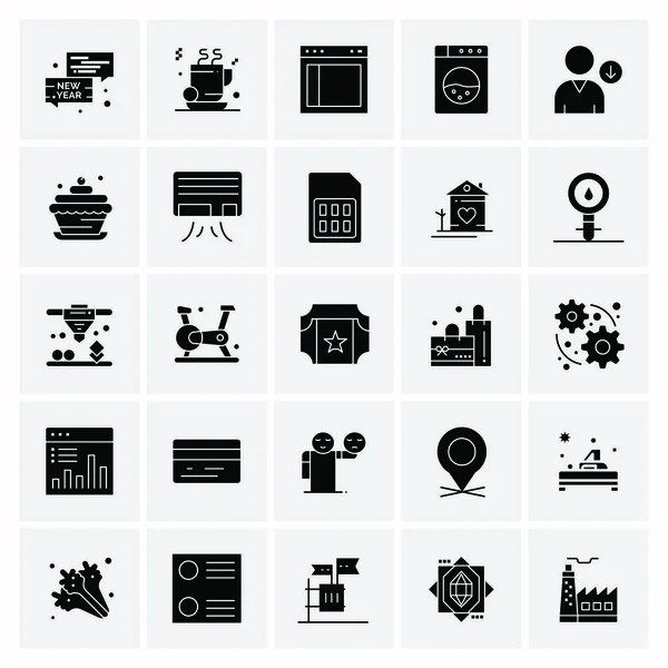 Conjunto Iconos Creativos Universales Simplemente Vector Ilustraciones Para Aplicaciones Web — Vector de stock