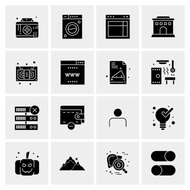 16 Evrensel Simge İş Vektörü