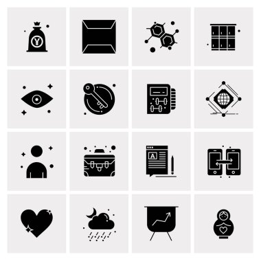 16 Evrensel Simge İş Vektörü