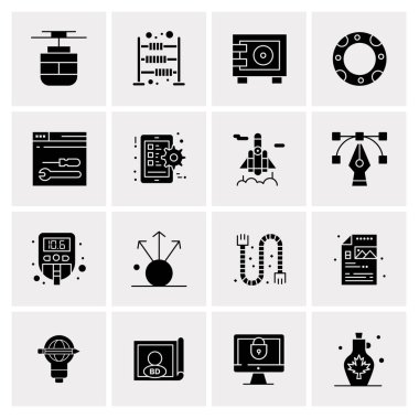 16 Evrensel Simge İş Vektörü