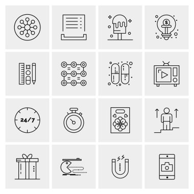 16 Evrensel Simge İş Vektörü