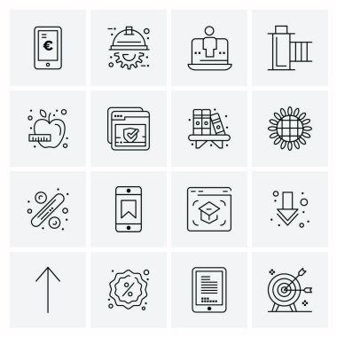 16 Evrensel Simge İş Vektörü