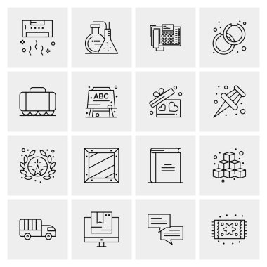 16 Evrensel Simge İş Vektörü