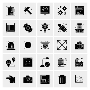 Evrensel yaratıcı simgeler kümesi, web ve mobil uygulamalar ve projeler için basit vektör illüstrasyonları 