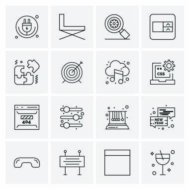 16 Evrensel Simge İş Vektörü