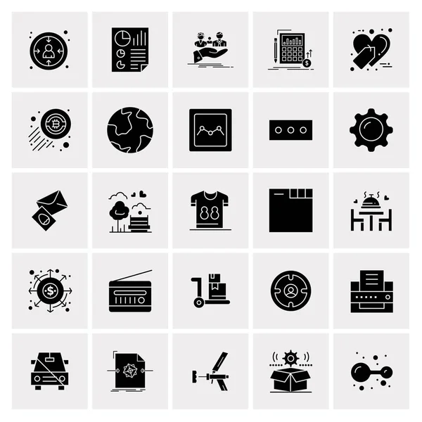 Set de 25 iconos de negocio universales Vector — Vector de stock