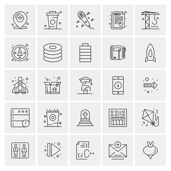 Conjunto Iconos Creativos Universales Simplemente Vector Ilustraciones Para Aplicaciones Web — Archivo Imágenes Vectoriales